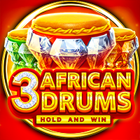 3 African Drums slot artwork