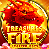 Treasures of Fire: Scatter Pays slot artwork