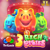 3 Rich Pigies slot artwork