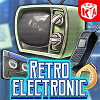 Retro Electronic slot artwork