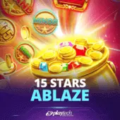 15 Stars Ablaze slot artwork