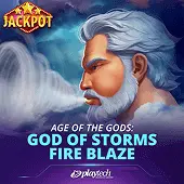Age of the Gods: God of Storms Fire Blaze slot artwork