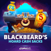 Blackbeard's Hoard Cash Sacks slot artwork