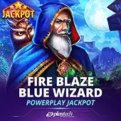 Fire Blaze: Blue Wizard™ Powerplay Jackpot slot artwork