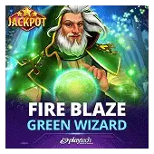 Fire Blaze: Green Wizard™ slot artwork