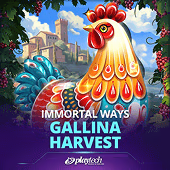 Immortal Ways Gallina Harvest slot artwork