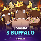 J Mania 3 Buffalo slot artwork
