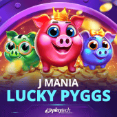 J Mania Lucky Pyggs slot artwork