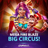 Mega Fire Blaze: Big Circus! slot artwork