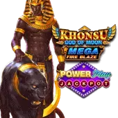 Mega Fire Blaze: Khonsu God of Moon™ Powerplay Jackpot slot artwork