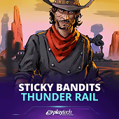 Sticky Bandits Thunder Rail slot artwork