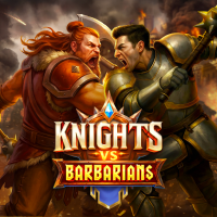 Knights vs Barbarians slot artwork