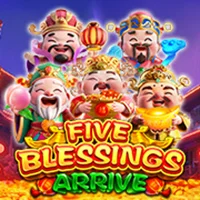 FIVE BLESSINGS ARRIVE slot artwork