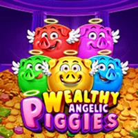PIGGIES WEALTHY ANGELIC slot artwork