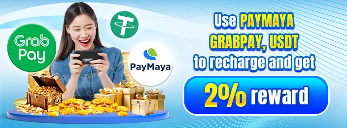 PHSKY PayMaya / GrabPay / USDT 2% Reward promotion banner