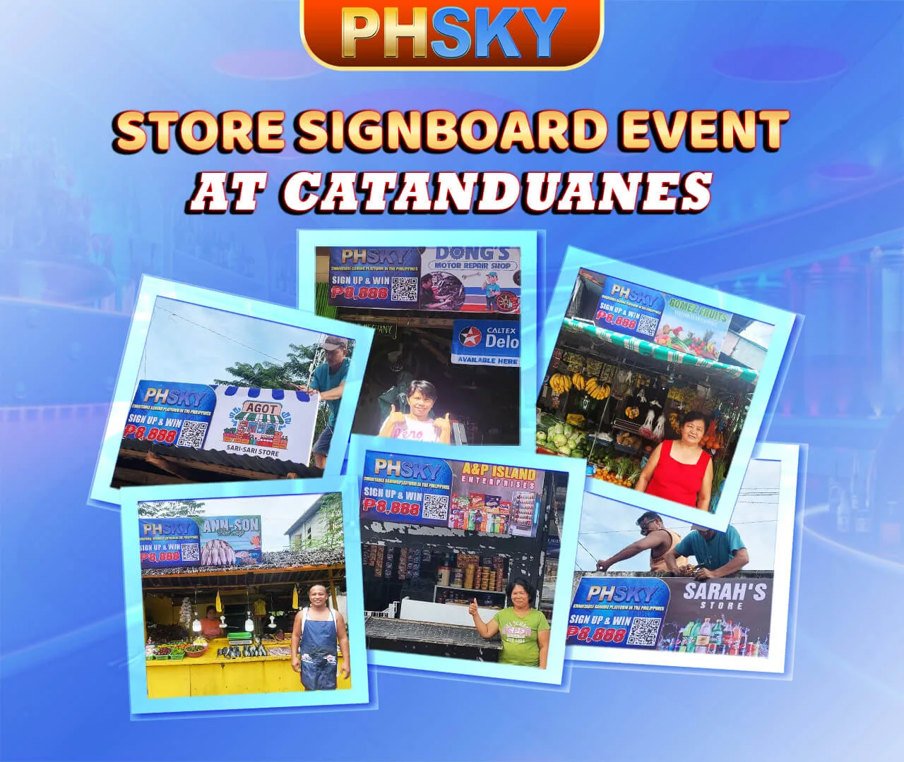 PHSKY Love Fund Event 2 — community signboard in Catanduanes