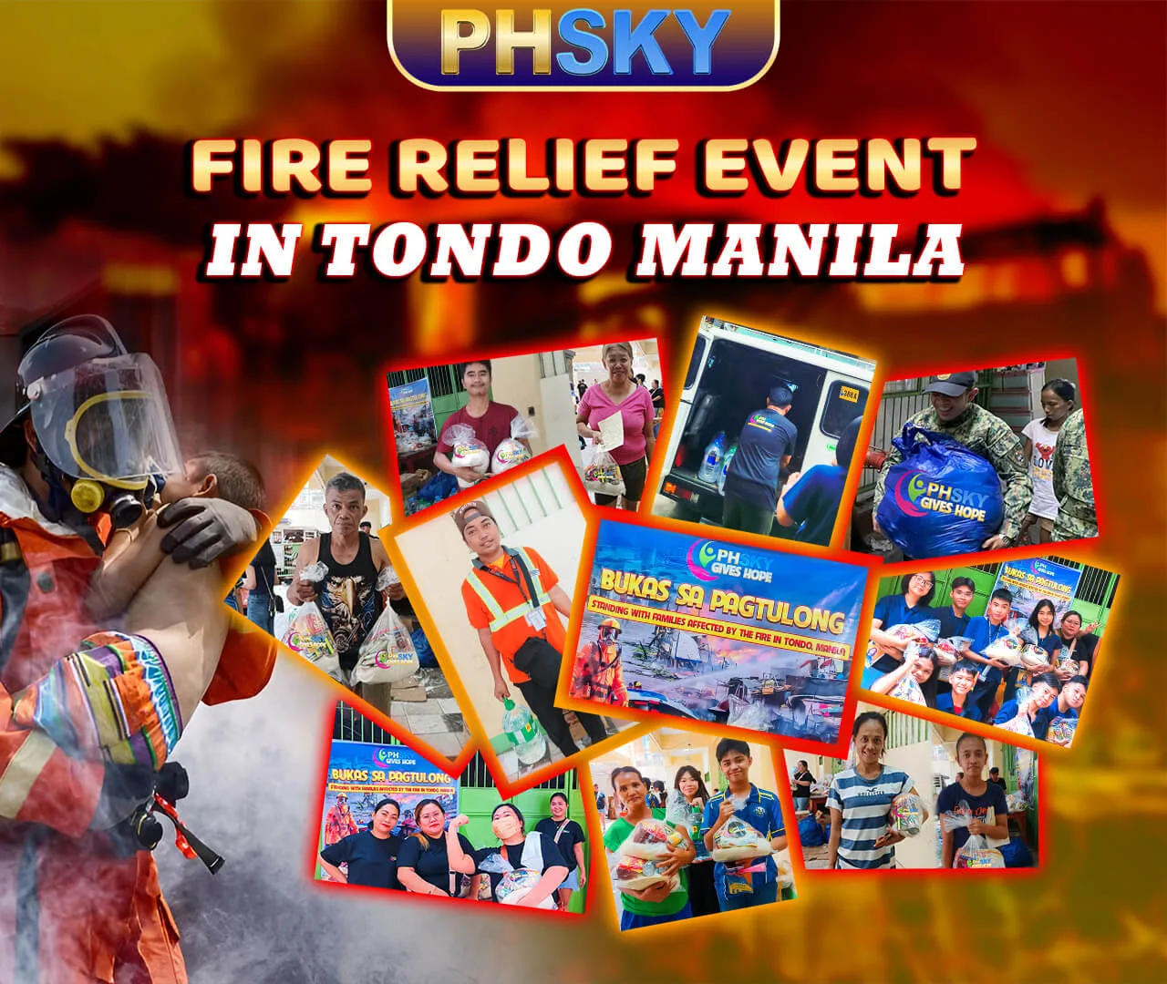 PHSKY Love Fund Event 4 — fire relief in Tondo Manila