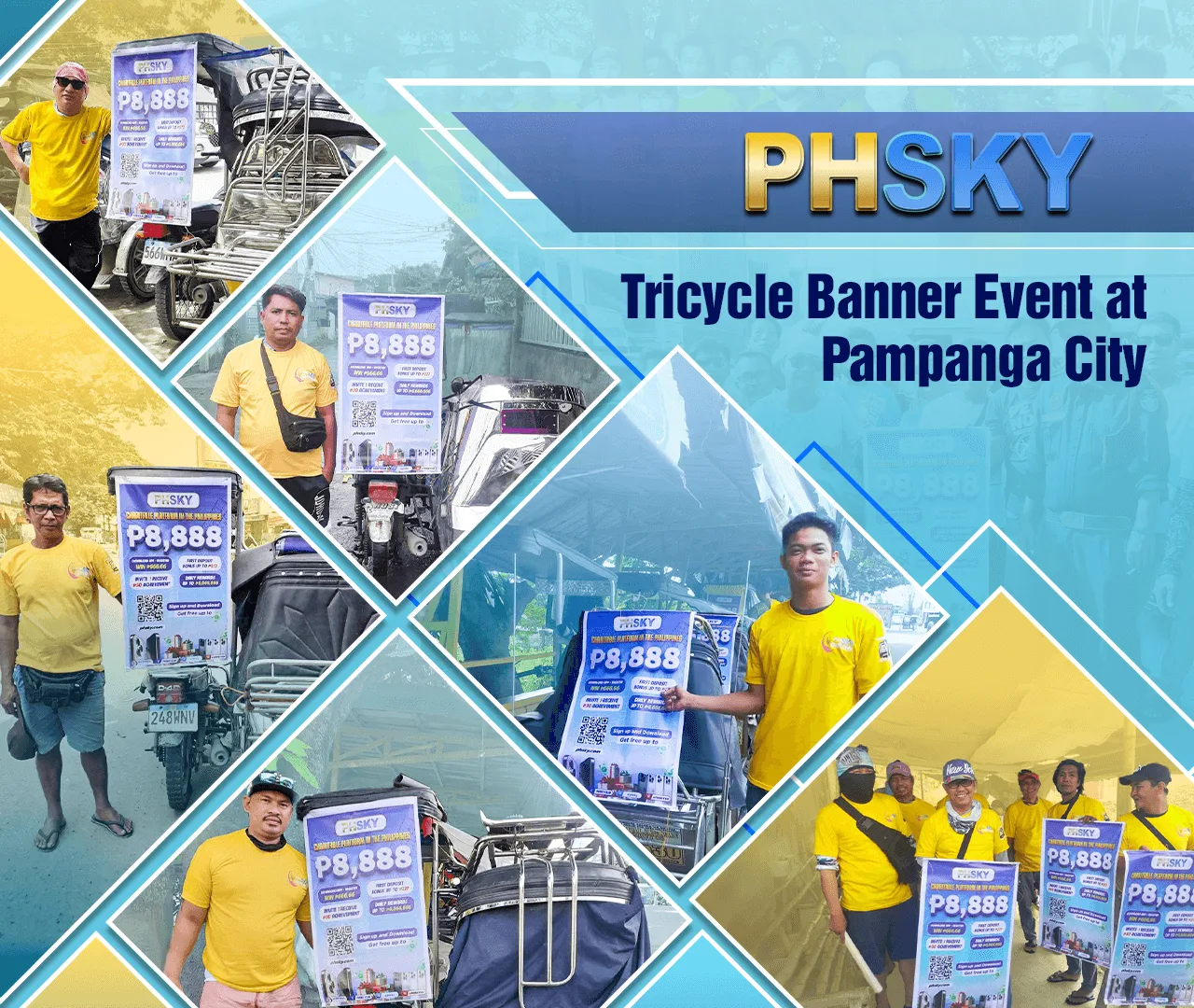 PHSKY Love Fund Event 5 — tricycle banner in Pampanga