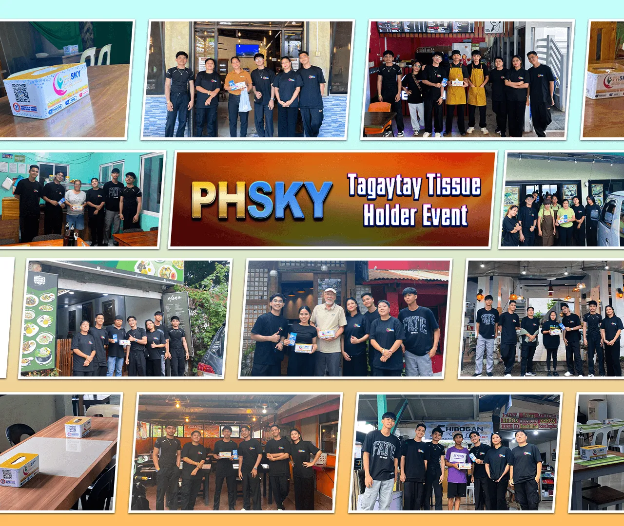 PHSKY Love Fund Event 8 — tissue holders in Tagaytay
