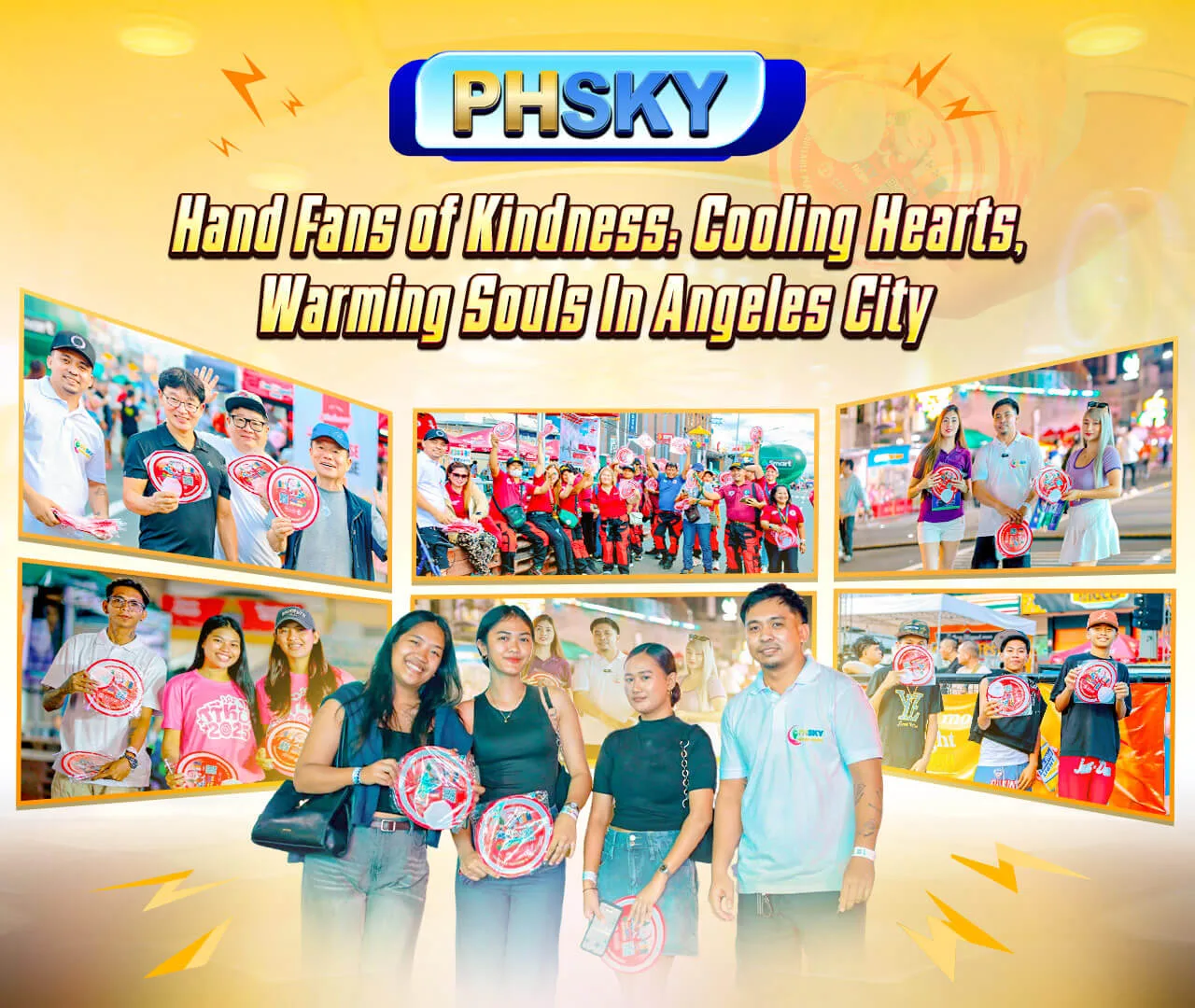 PHSKY Love Fund Event 11 — hand fans in Angeles City