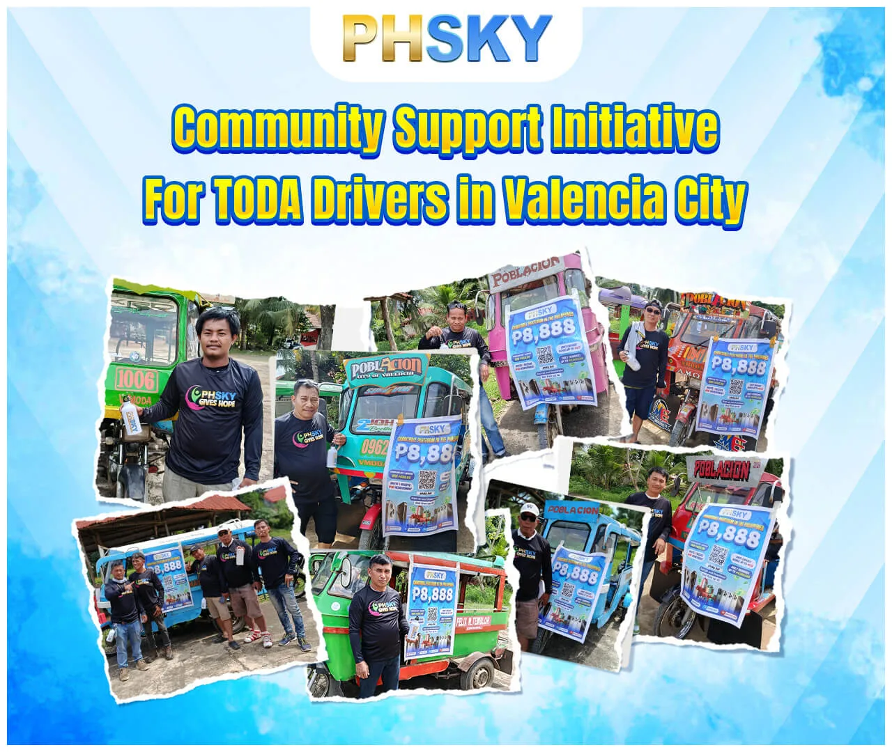 PHSKY Love Fund Event 15 — TODA drivers support in Valencia City